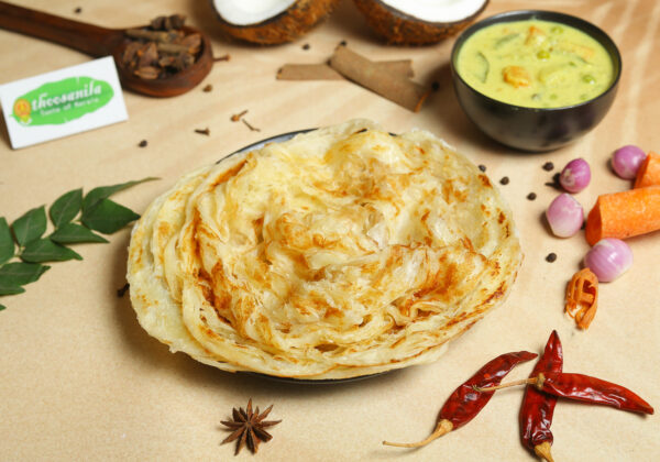 Kerala Porotta with Vegetable Kurma